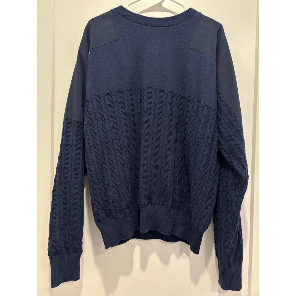 WeatherBoss Rainswetter Mens Navy Blue Windproof Water Repellent Sweater‎ Large